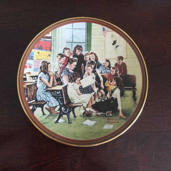 Norman Rockwell Plate - Picture 1 of 4